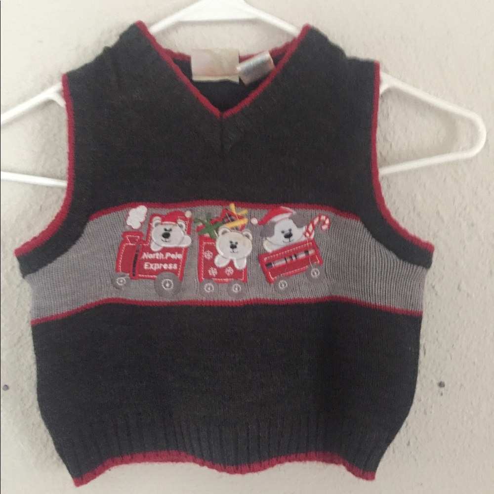 🔴BT Kids SZ 24M adorable Christmas Train sweater.